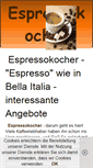 Mobile Screenshot of espressokocher.eu